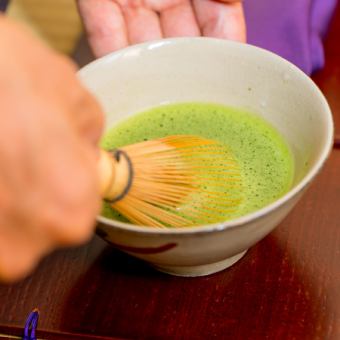茶事蕎麦懐石料理 茶道体験　11品30000円(税込)