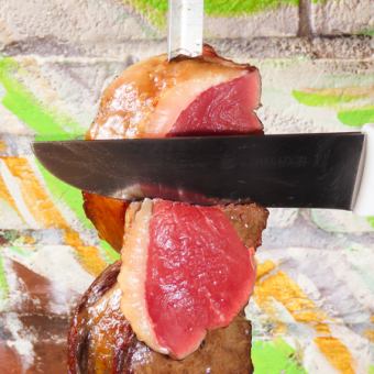 【期間限定コース】3時間9,000円→6,500円シュラスコ食べ飲み放題