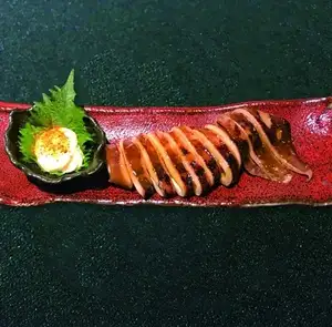Grilled smoked squid