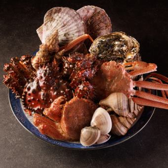『海鮮浜焼き蟹食べ放題＆アルコール飲み放題コース』＜海鮮尽くし147品＞100分制 10980円(税込)