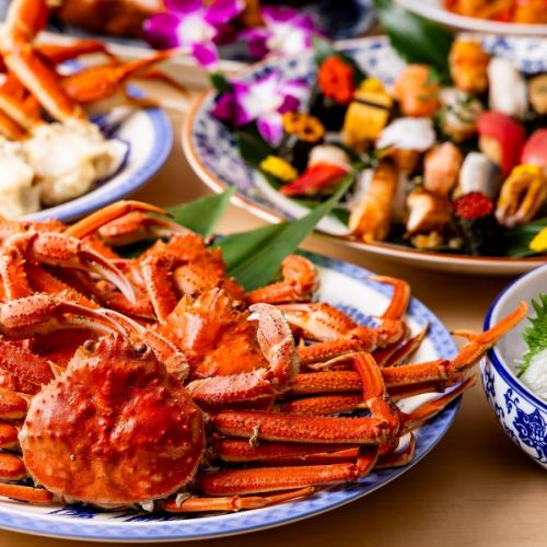 お手軽に蟹をご堪能！『ズワイガニ＆鮨食べ放題コース』＜全105品＞100分制 6980円(税込)