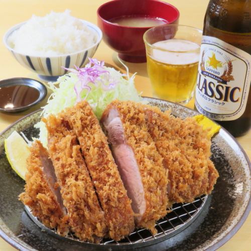 Rib roast cutlet set meal ≪Set meal comes with rice and miso soup≫