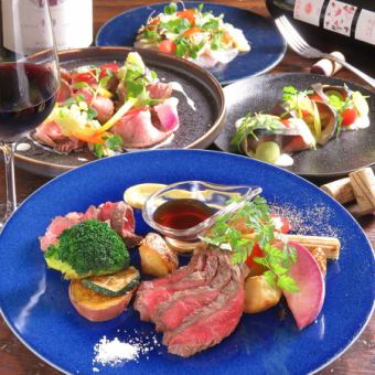 [2 hours of all-you-can-drink included] 7,000 yen course with cash payment [Main] Grilled Japanese black beef