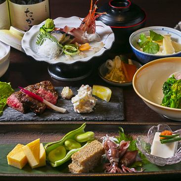 [Luxury course packed with everything from Takahama!] Gorgeous sashimi assortment, beef rump steak, etc.By all means for entertainment and dinner