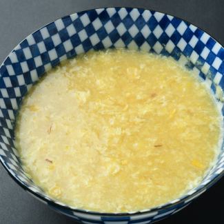 とうもろこし玉子スープ 