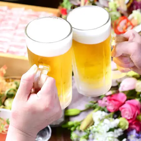 エビス樽生などドリンク豊富♪120分飲放付宴会コース5500円~!!