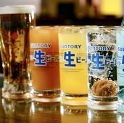 お得な生ビール付きの飲み放題あります！！