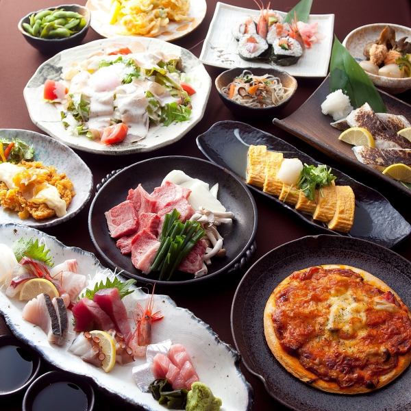 [Seasonal seafood dishes and wagyu beef yakiniku] Kokoro Banquet Course 2,750 JPY (incl. tax)! The volume is also ◎ All-you-can-drink for +1,650 JPY (incl. tax)