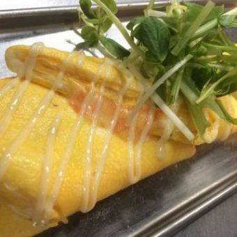 Mentai cheese omelet