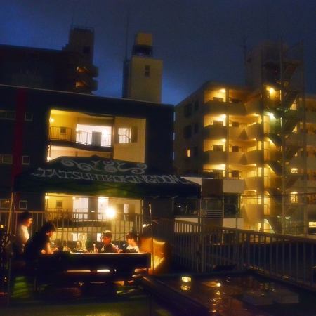 ビアガーデン　屋上バーベキュー/飲み放題付4000円　２時間３０分