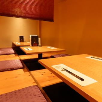 Semi-private room with sunken kotatsu table