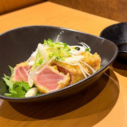 中目黒店名物「マグロのレアカツ」