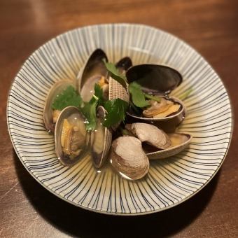 大アサリ酒蒸し