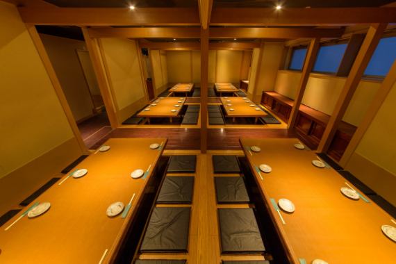 We also have sunken kotatsu seats for large banquets.We accept banquets for various occasions, large, medium and small.
