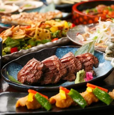 A course where you can enjoy grilled thick-sliced beef tongue ♪ Very popular for various parties such as welcome parties and farewell parties!