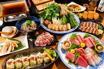 【せり鍋と宮城産生まぐろ、ブランド豚JapanXを楽しむコース】120分飲放付7品 7000円