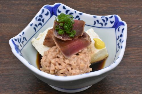 Pickled tuna bomb natto