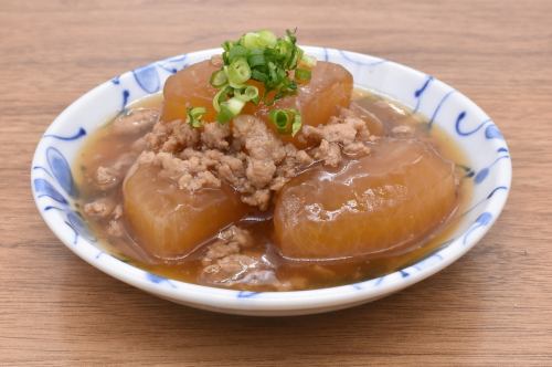 Daikon meat stewed in miso