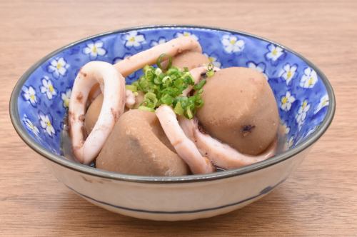 Simmered squid and sweet potato