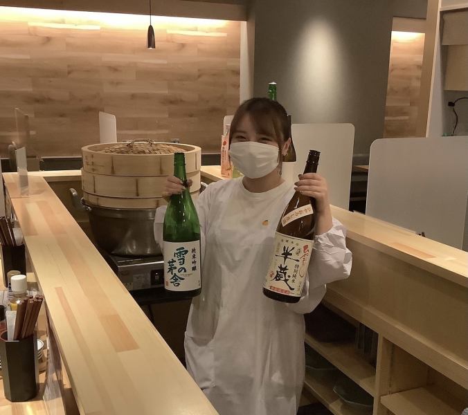 [Various local sakes are also available] Female staff will welcome you in Kappogi! Please tell us your preference for sake!