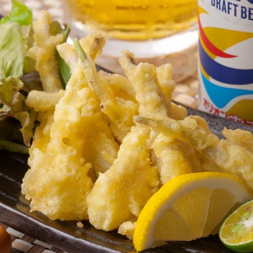 Island rakkyo tempura