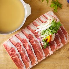 Agu pork shabu-shabu/additional ingredients & finishing ingredients