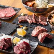 Minowa的「正宗和牛套餐」:採用當日精選的和牛、高級生拌牛肉和新鮮生魚片的豪華套餐。