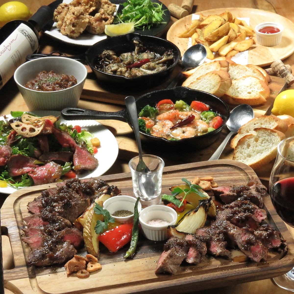 こだわりの食材をフレンチで修業を重ねたシェフが仕上げる新感覚肉バル！