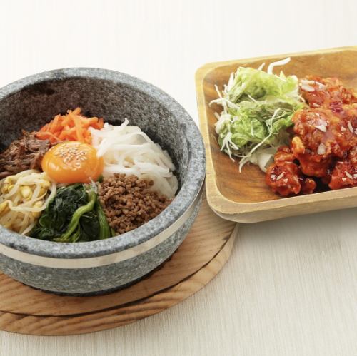 石烤拌饭+半只鸡套餐