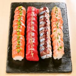 Long pressed sushi (tuna)