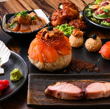 New Matsu Course: Very popular! 2-hour all-you-can-drink plan including a small bowl of seafood rice bowl 5,800 yen