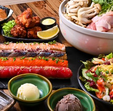 500円おでん食べ放題と映え創作寿司の楽園で満腹必至！