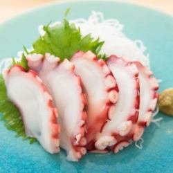 Octopus sashimi