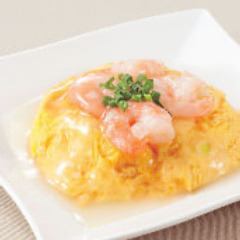 Fluffy Stir-fried Shrimp and Egg