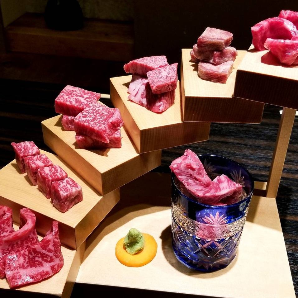We offer carefully selected high-quality meat! Meat stairs, meat sushi, etc. ♪
