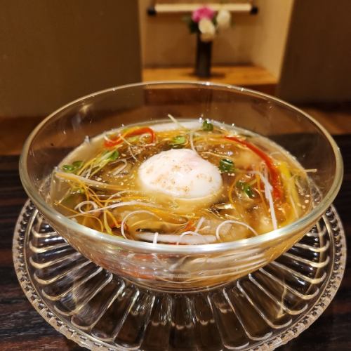 Refreshing cold soup