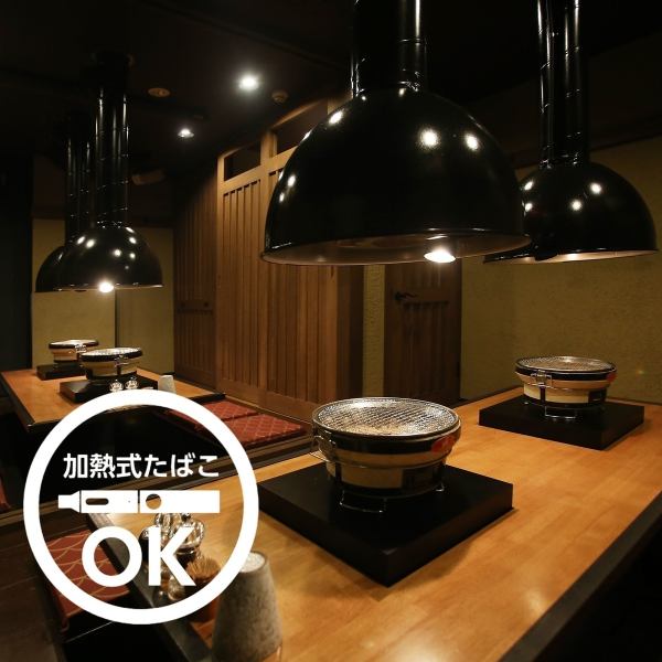 ゆったり足をのばせる掘りごたつ席個室で焼肉宴会を！10名様～のご利用が可能な個室は周りの音が聞こえないので、他のお客様の話し声なども気にせずにお仲間とのお食事を楽しめる特別な空間。お洒落な雰囲気の中で頂く焼肉はちょっと贅沢したい夜や自分へのご褒美などにも◎