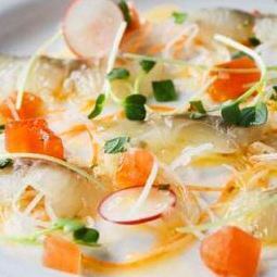 Fresh fish carpaccio