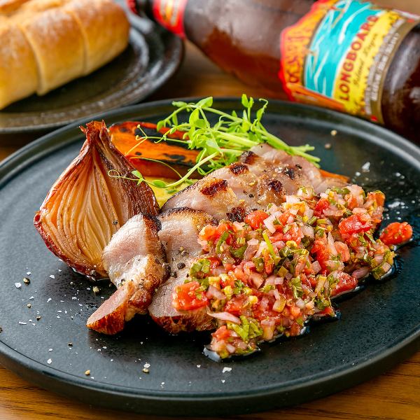 いとの宝豚肩ロースの酒粕麹漬けトマトサルサ（ライスorパン付）