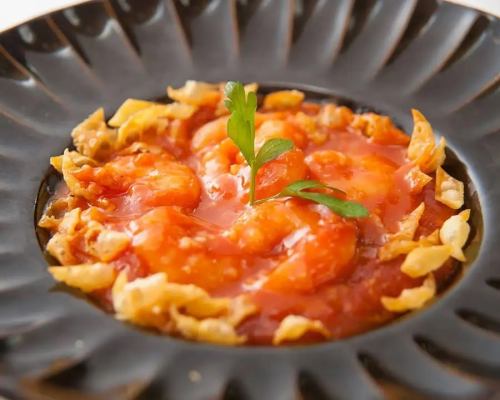 【おすすめ】★海老のチリソース広東風