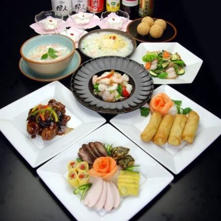 冬　青龍(せいりゅう)コースたっぷり2時間飲み放題付き！4名様より全9品6900円(税込)