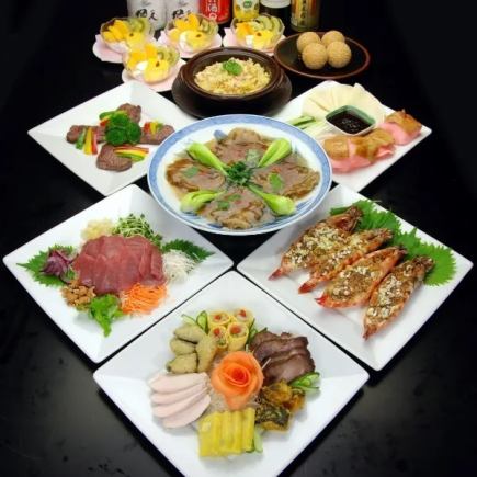 【要予約】冬　飛天(ひてん)コースたっぷり2時間飲み放題付き！4名様より全9品9700円(税込)