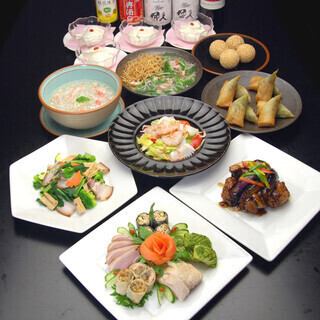 春の青龍（せいりゅう）コース蟹肉のフカヒレスープ、ミルフィーユ酢豚など全9品5500円(税込)
