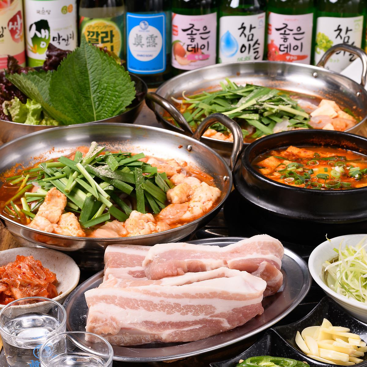 We offer a wide variety of authentic Korean dishes!We also have a wide variety of Korean alcohol♪