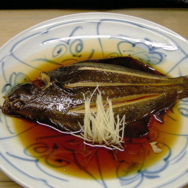 Boiled flatfish