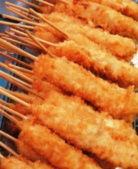 All-you-can-eat plan! Casual Kushikatsu course (5,000 yen reduced to 4,500 yen if you finish within the time limit)