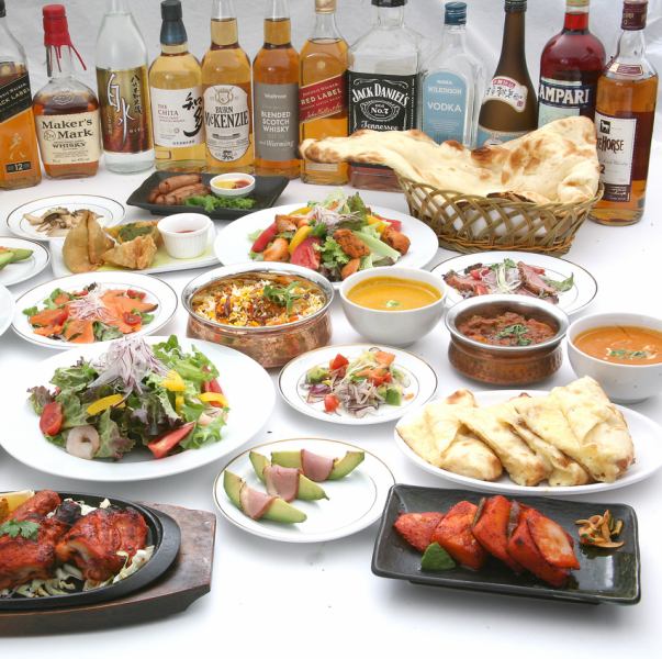 【90分飲み放題付き】インド料理の贅沢コース