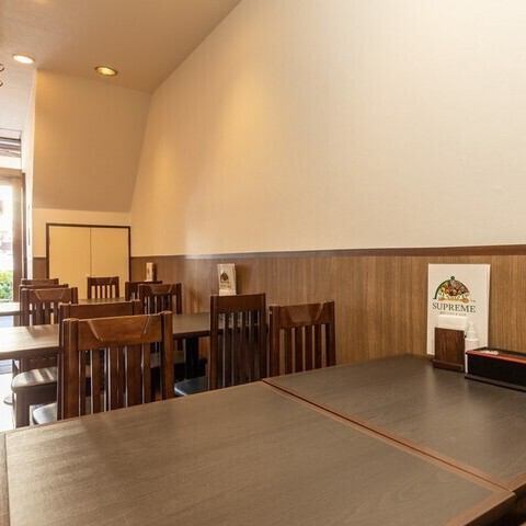 清潔感のある店内