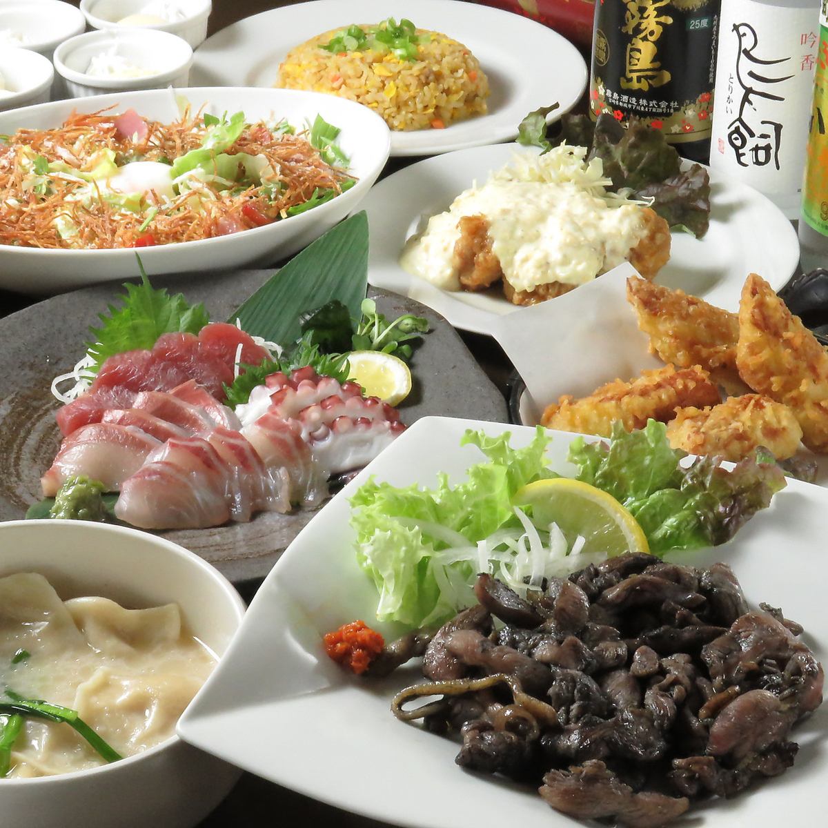 九州料理を中心とした150種以上あるフードメニューは産地直送の逸品がたくさん！