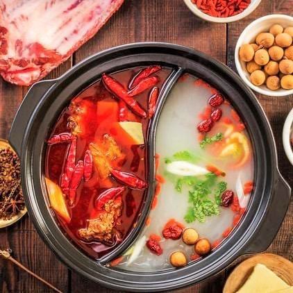 [100 minutes all-you-can-eat] Mud pot hot pot x all-you-can-eat !! All 80 luxurious items such as beef tendon and fresh seafood ♪ Diet and whitening effect!